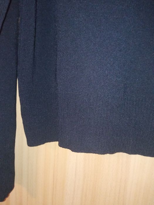 czarny ciepły pół golfik
