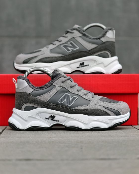 Чоловічі кросівки New Balance, зимні кросівки, взуття, шкіряні, зимові