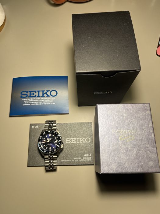 Seiko 5 Sports GMT SSK003K1 Azul — Excelente Estado