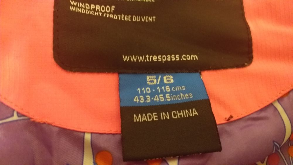 Kurtka ciepła zimowa dziewczęca Trespass r. 110-116