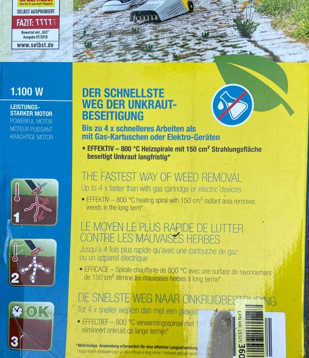 Wypalarka do chwastów Gloria