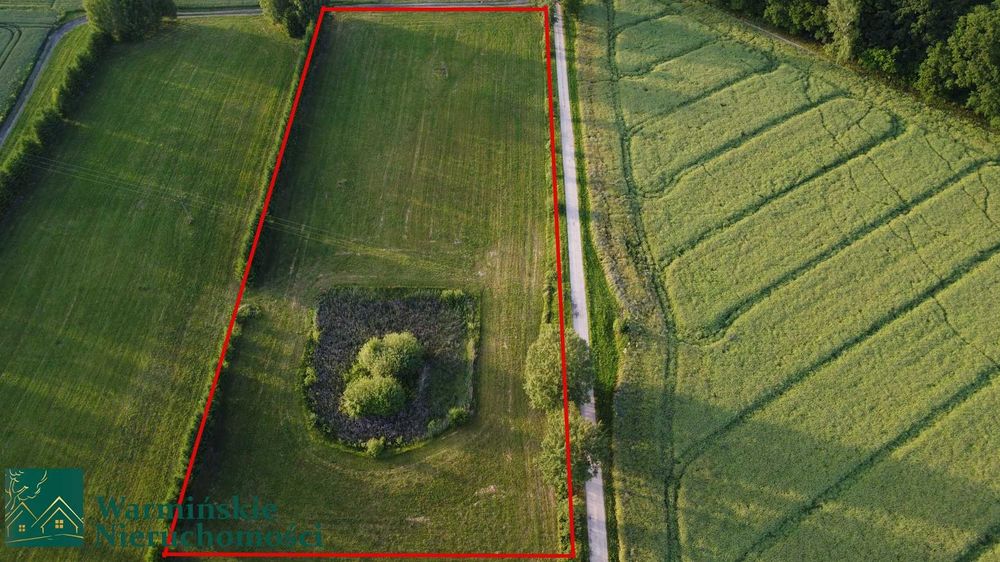 Duża działka 1 ha z warunkami zabudowy 10 km od Bartoszyc - Widok 3