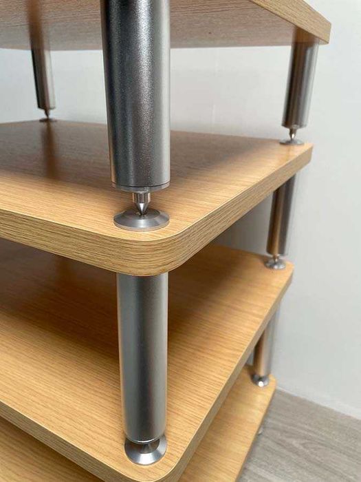 Móvel Hi-Fi 4 Prateleiras independentes sob Spikes e Discos De Conti