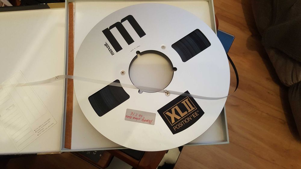 Taśma magnetofonowa maxell xl II szpula 26,5 z zapisem