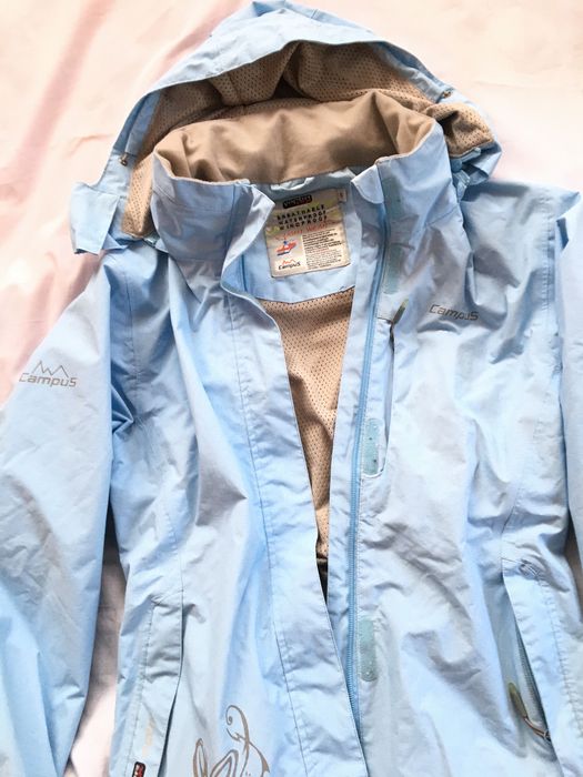 Campus vapor tex, s, 36, przeciwdeszczowa wiatrówka, niebieska