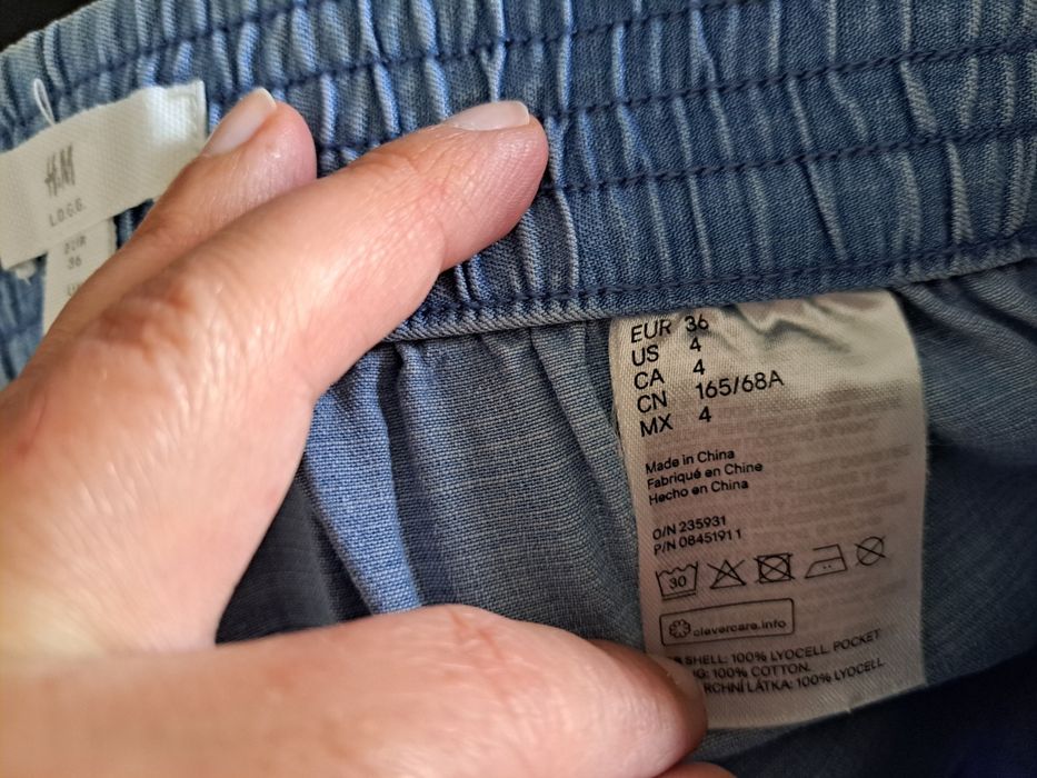 Calças de ganga fininha H&M 36 mulher