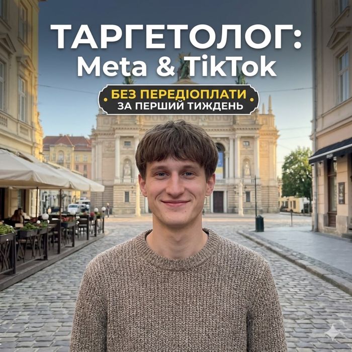 Таргетолог — реклама Meta і TikTok. Без передоплати за перший тиждень