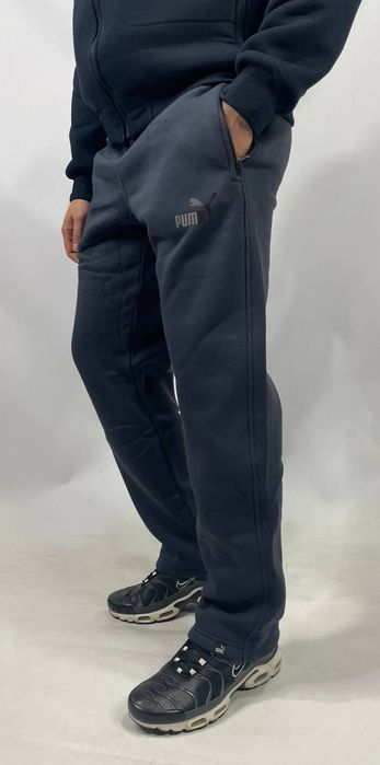 Мужские спортивные штаны Puma зимние теплые на флисе
