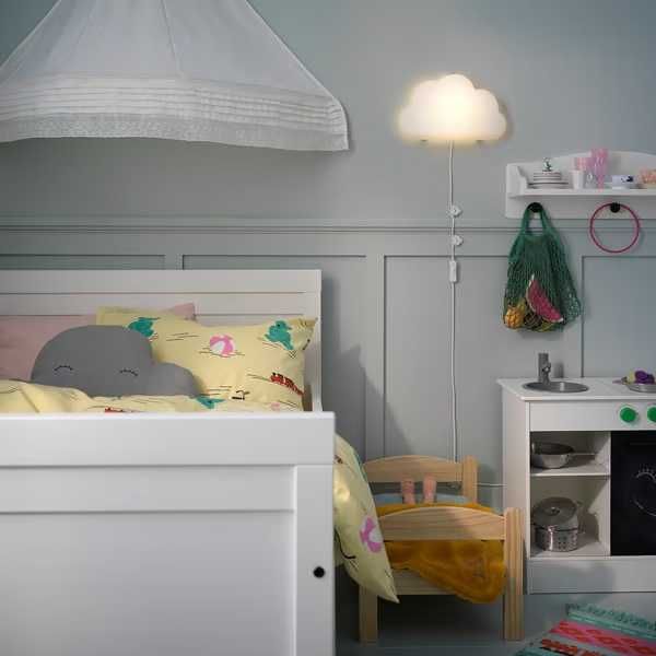 Candeeiro LED parede, nuvem branca IKEA UPPLYST para Quarto Criança - Novo