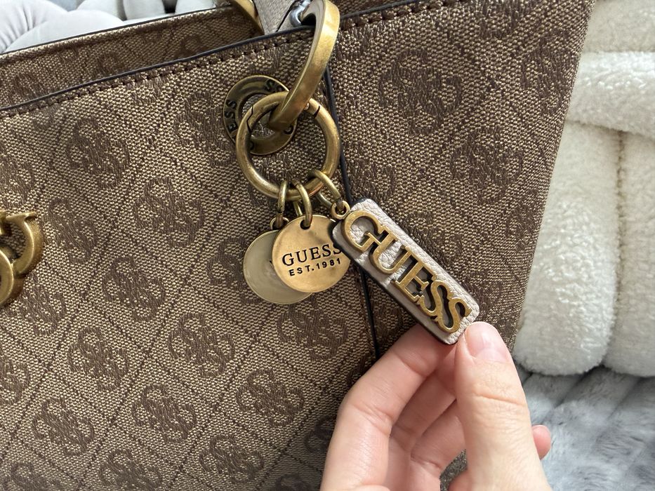 GUESS, noelle elite- Torba shopper - latte