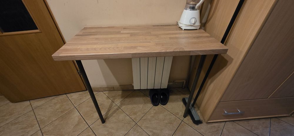 Stolik / blat roboczy 100×50 cm – styl loft – bardzo dobry stan