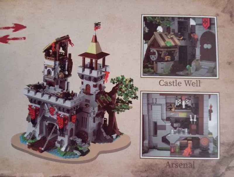 Forteca Rycerzy Świętego Ducha Zamek 2568pc kompatybilne z LEGO Castle
