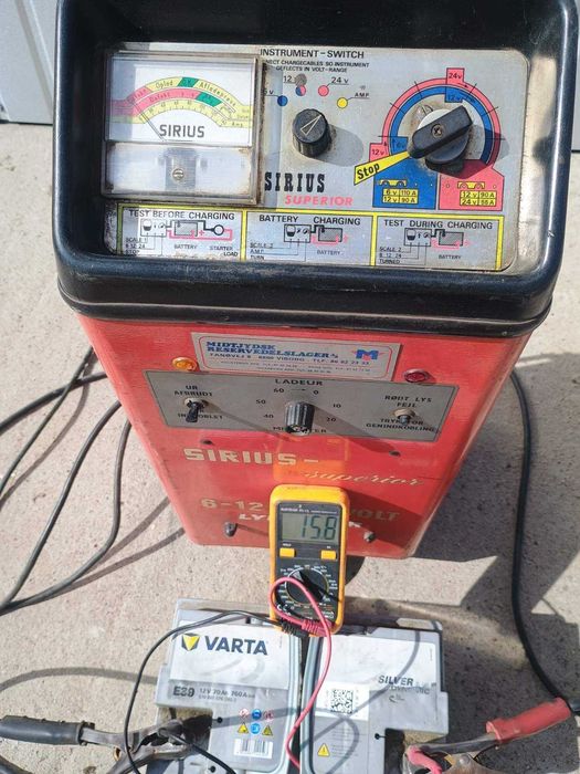 tester miernik akumulatorów ładowania 6-12-24V prostownik tir