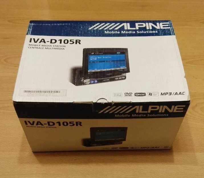 Alpine IVA-D105R IVA-D310RB Европа c RDS Новый в коробке Оригинал 1din