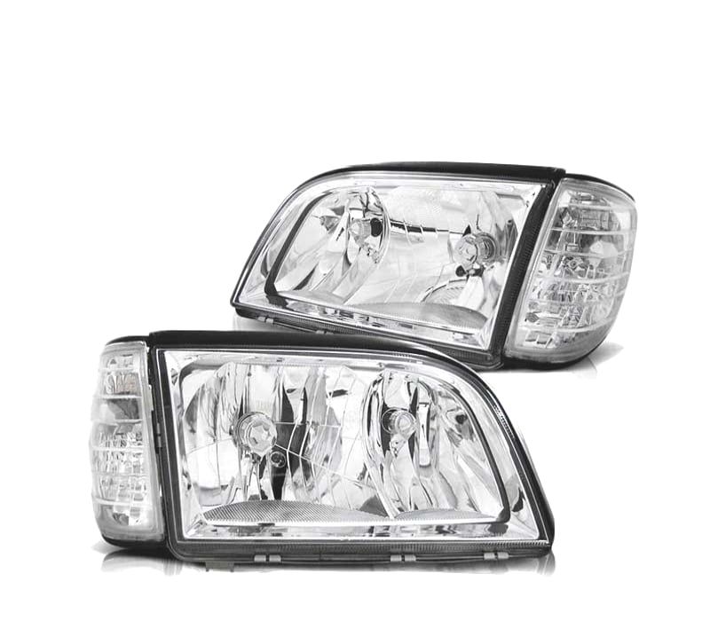 FARÓIS + PISCAS MERCEDES CLASSE S W140 91-98 CHROME CROMADO