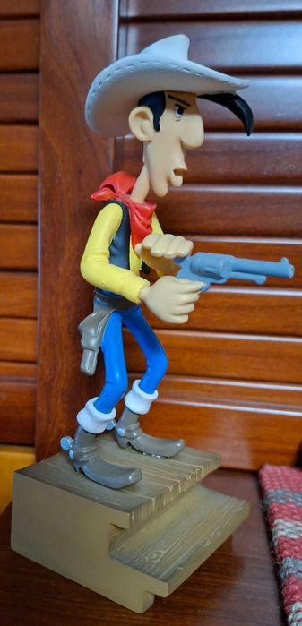 Estatueta de Lucky Luke em resina