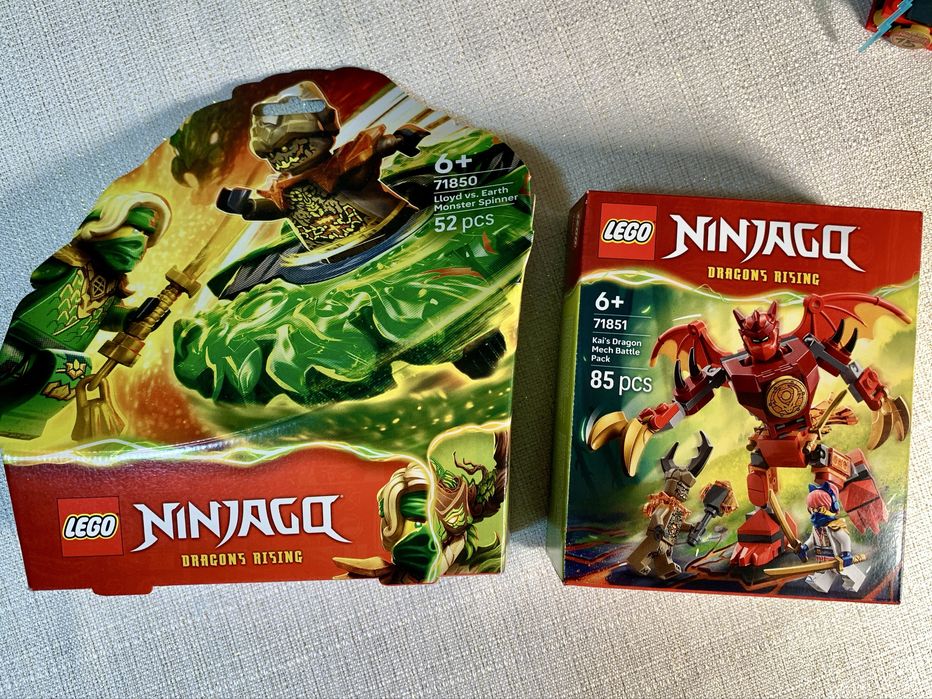 Lego 71850  71851 i  71849 Ninjago - spinnery i smok mech BEZ FIGUREK
