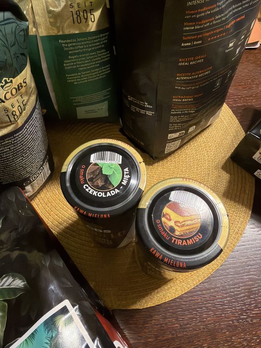 Kawa mielona kawy mielone smakowe GBS ANGELO 100% arabica tiramisu czekolada