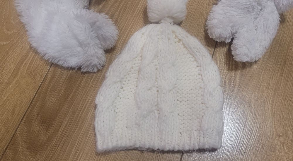 Czapka szalik futerko