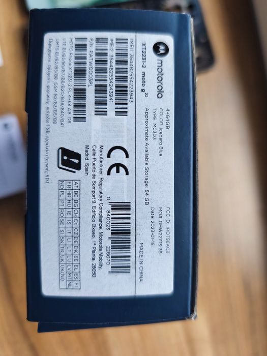 Smartfon Motorola g22