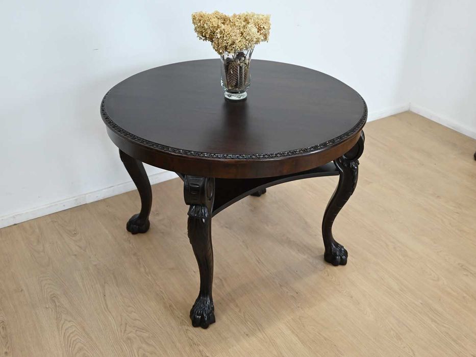 orzechowy stół na lwich łapach 021603