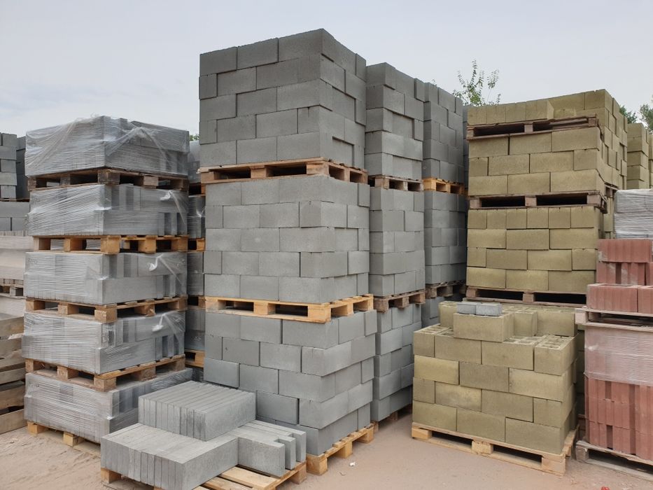 Шлакоблок строительный 390х190х190 ТМ Новый Двор