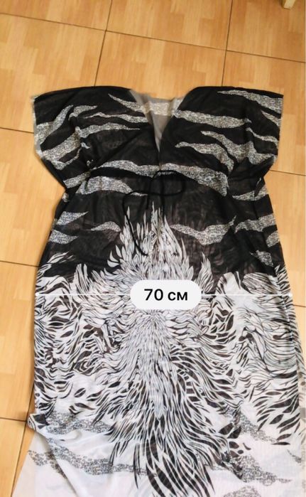 Нова сіточка пляжна сукня розмір XXL 52-58 максі накидка купальник