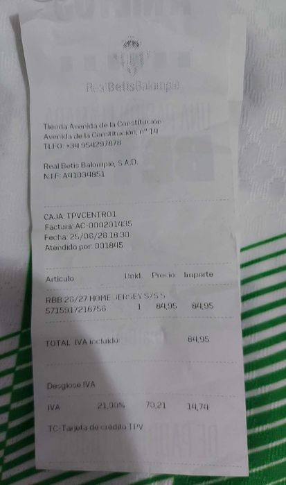 Camisolas desportivas