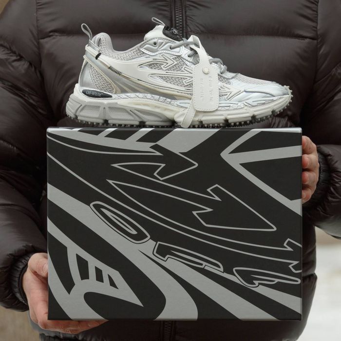 36-45 р кросівки Off-White Be Right Silver Grey