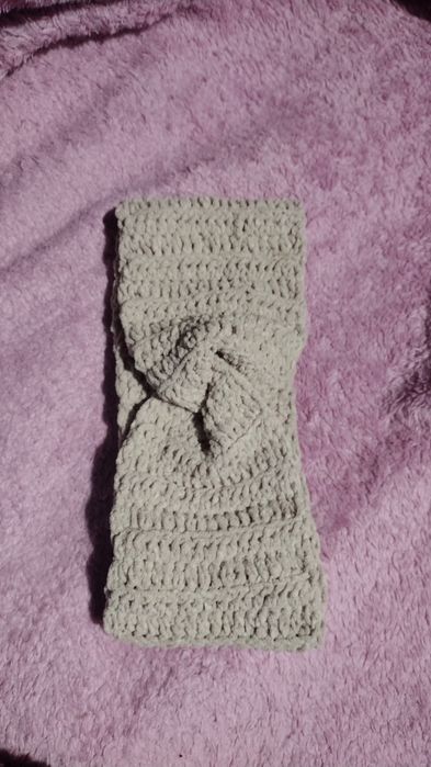 Opaska na głowę beż