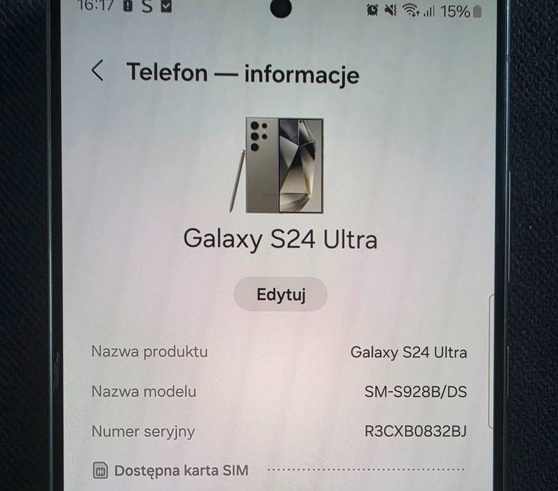 Samsung S24 Ultra 5G 256