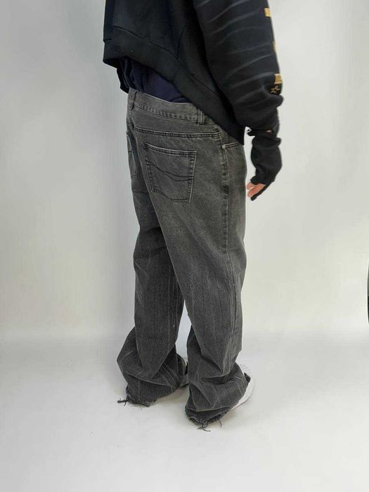 Клеш штани сірі faded zara flared jeans baggy кльош сірі чорні серые.