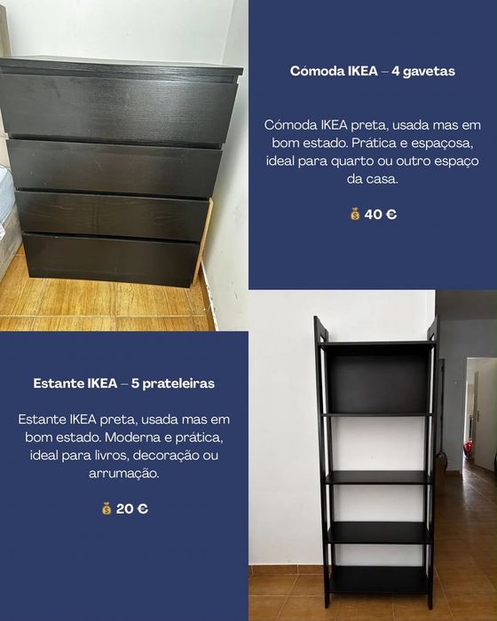 Venda de eletrodomésticos e móveis