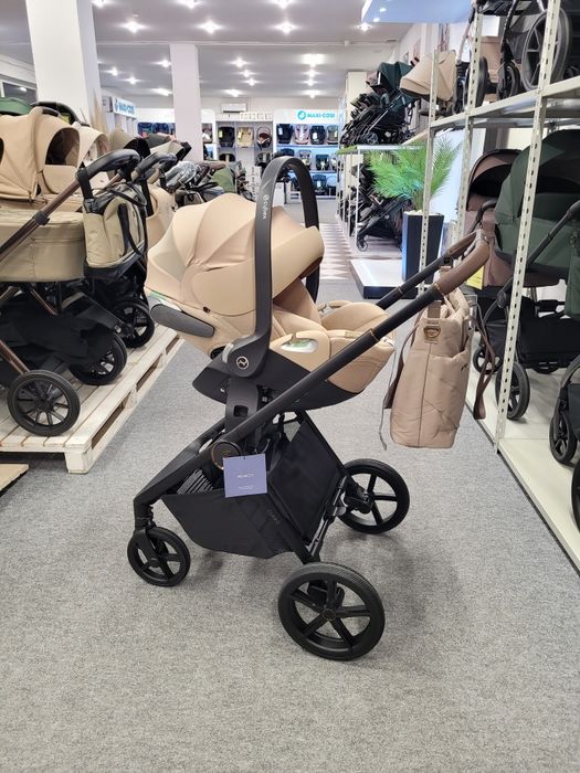 Zestaw 4w1 Venicci Claro Almond + Cybex Cloud T i baza obrotowa