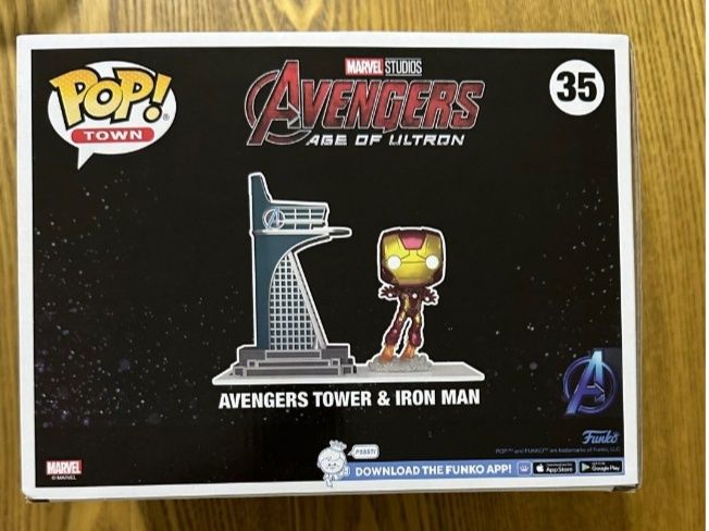 Funko pop Avengers tower and iron man N35