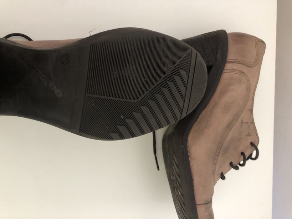 Sapatos de pele (castanho mesclado)