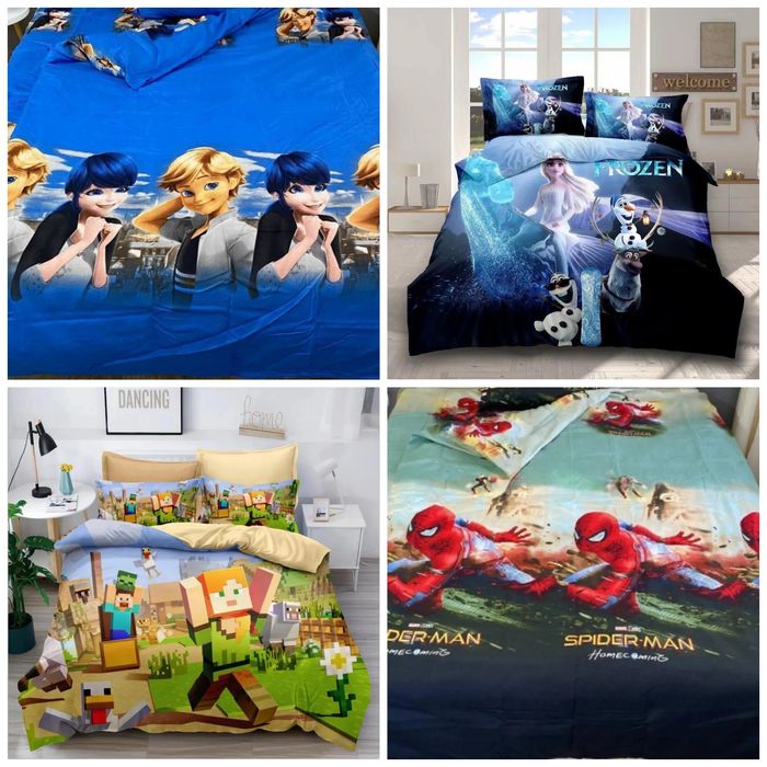 Детское полуторное постельное Фланель