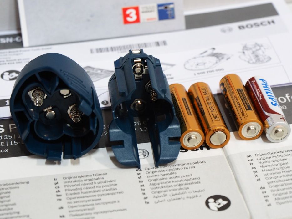 Przejścówka Adapter BOSCH kamera wykrywacz 12v 10.8v bateria 4xAA spit