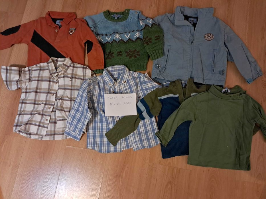 22 PEÇAS podem comprar em separado, menino 18/24meses de marca