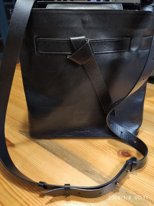 Шкіряна сумка Massimo Dutti