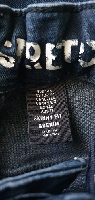 Spodnie jeansowe dla chłopca H&M r.140-146