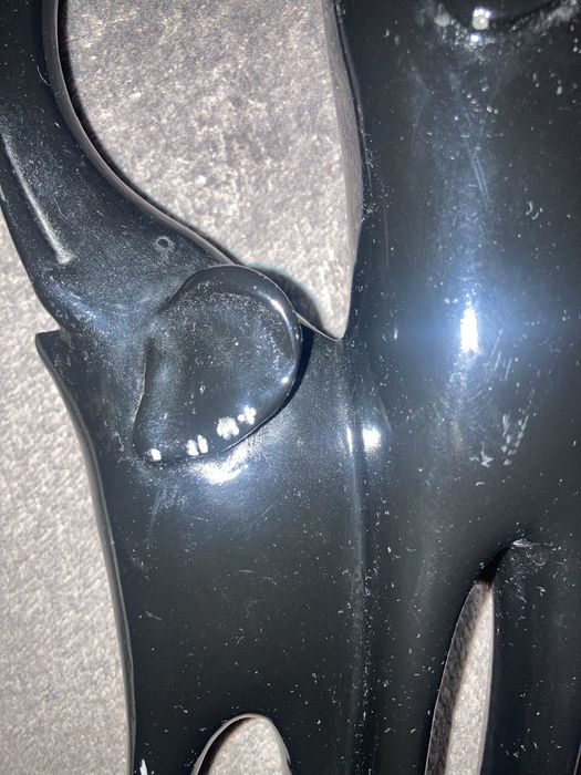 dwa wysokie czarne słonie, 46,5 cm, figurka