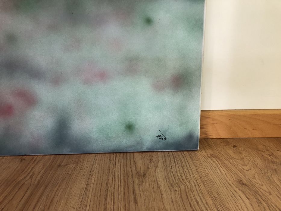 Quadro pintado à mão com 30 anos