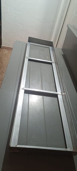 Aro cantoneira em inox  1260mmx310mmx60mm espessura de 1mm