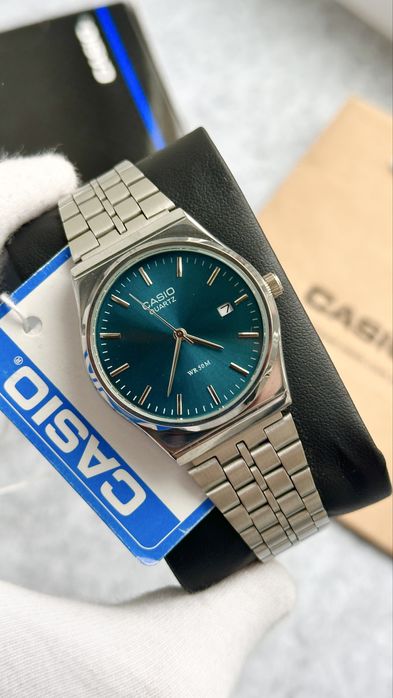 Годинник Casio MTP-VC01 Silver/Blue | Часы касио B-145 | касыо A159 AQ