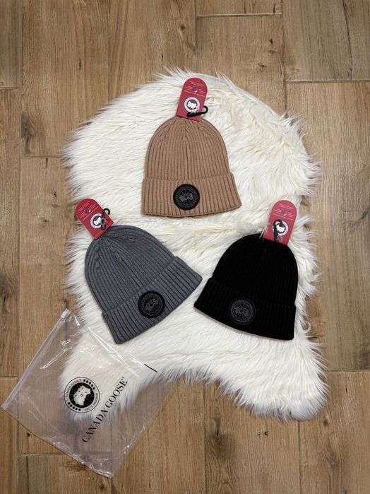 Шапка Canada goose | Зимова Шапка Канадський гусь | тепла наложка