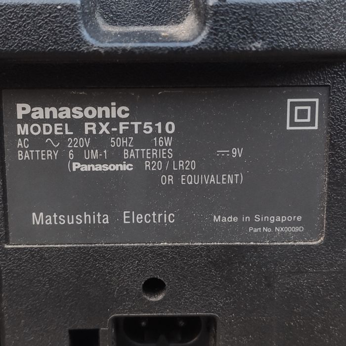 Kultowy radiomagnetofon / boombox / jamnik Panasonic RX-FT510 retro, vintage, y2k, 90s, 00s