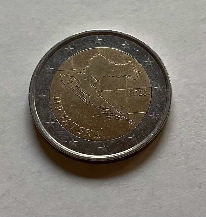 Moeda - 2 Euros / 2€ -  Croácia - 2023