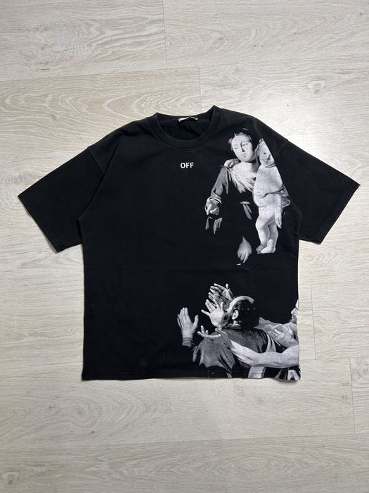 Футболка Off-White | Чорна футболка Of white | Оверсайз Футба
