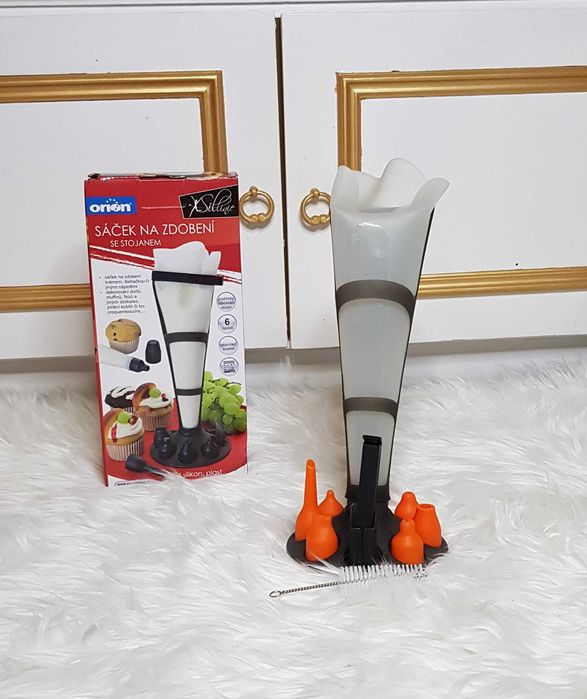 Rękaw cukierniczy worek silikonowy do dekoracji ciast tortów zestaw